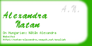 alexandra natan business card